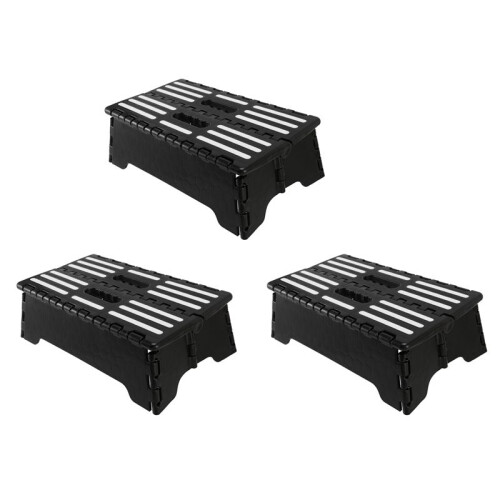 3X Non-Slip Small One Step Compact Folding Flat Step Stool Heavy Duty Portable  Folding Chair