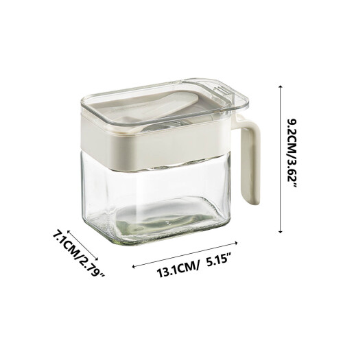 4-Grid Acrylic Spice Box with Lid, Countertop Storage 2