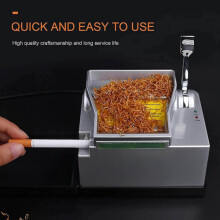Elektrische sigarettenrolmachine, automatische tabaksrolmachine met opvangbak voor 6,5 mm en 8 mm buizen, hoogfrequente motor (