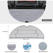 Roborock S8 Pro Ultra accessoire set, 4 stofzakken, 4 dweildoeken, 2 zijborstels, accessoires en onderdelen voor robotstofzuiger