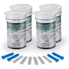 Diabetes teststrips Bloedglucose teststrips x 100 Diabetes lancetten x 100 bloedsuikerstrips Bloedsuiker teststrips Diabetici - In