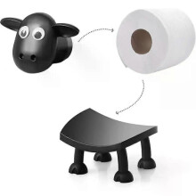 3er-Pack Toilettenpapierhalter in Lammform, Set mit Schaf-Toilettenpapierrollenhalter, Tiermotiv