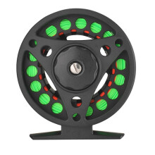 Fishing 2+1BB Large Arbor Fly Fishing Reel Lightweight Machined Aluminum Alloy Fly Fishing Reel with Line