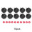 10 Pcs Practical Durable Screw Caps Covers with Gaskets for Fishing Spinning Reel Handle 1