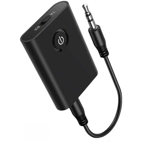 Taotronics Bluetooth 5.0 Sender/Empfänger – 2-in-1 Drahtlos-Audioadapter (aptX Low Latency)