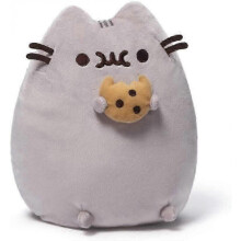 GUND Gourmet Plüschkatze, grau (30 cm) – Hochwertiges, weiches Plüschtier, geeignet für Babys ab 12 Monaten