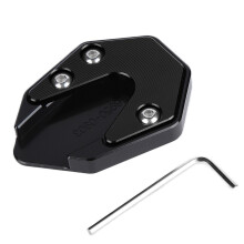 Piastra di supporto per cavalletto laterale per moto, anodizzata, impedisce alla moto di cadere, accessorio di estensione del cavalletto laterale,