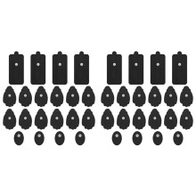 20 Pairs Unit Electrode Pads ,3.5mm Snap Replacement Pads for Electrotherapy Reuse More Than 30 Times