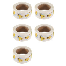 Bee Stickers Roll - 2500 Pcs Cute Bee Kindergarten Stickers for Christmas Favors, Office Supplies & Crafts