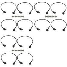 12Pcs RGB Extension Cable 5V 3-Pin to SM 3Pin Female ARGB Connector Addressable Adapter Cable for RGB Fan,PC LED Strip