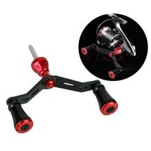 Carbon Fiber Fishing Reel Handle Crank Knob Grip Replacement Parts red