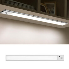 20cm Rechargeable Motion Sensor Light Bar Cabinet Wardrobe Lamp With Remote Control Silver