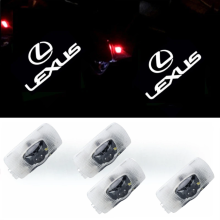 Set van 4, compatibel met Lexus-logoprojectielampen voor Lexus LS, RX, ES, IS, LX en V-Klasse deurverlichting (welkomst- en sfeerverlichting).