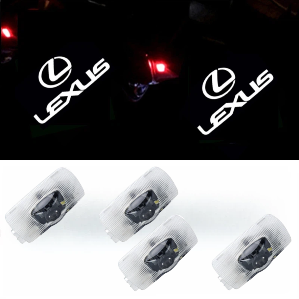 4-Pack, Compatible With Lexus Logo Projector Lights For Lexus Ls Rx Es Is Lx V-Class Door Welcome And Ambient Lighting 6083684331619