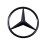Compatible with Mercedes-Benz Trunk Emblem – 90 mm, Black 1