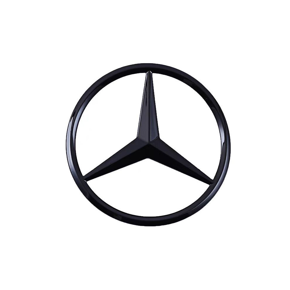 Compatible With Mercedes-Benz Trunk Emblem Â 90 Mm, Black 6083684331442