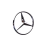 Compatible with Mercedes-Benz Trunk Emblem – 90 mm, Silver 1