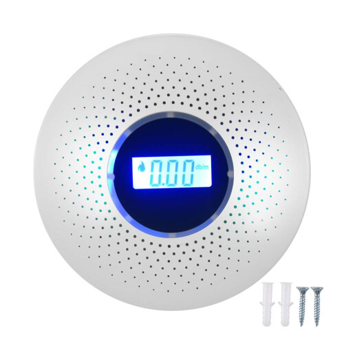 Koolmonoxide- en rookmelder, op batterij, CO-alarm 2