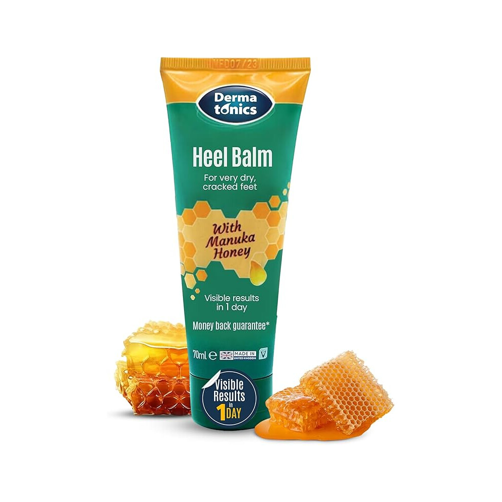 Brand:-Dermatonics Dermatonics Fast-Acting Manuka Honey Heel Balm | Nourishing Formula For Very Dry And Cracked Heels | Visible Results In Just 1 Day