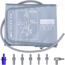 Brazalete extragrande, compatible con el modelo Omron 9u201d-21u201d (22-53 cm), monitor de presión arterial de tamaño XL para adultos, braz
