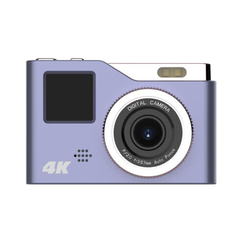 KX20 Συσκευή εγγραφής βίντεο HD 4K διπλής οθόνης για παιδιά (Μωβ)_Μωβ
