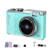 LK003 2.4-inch CCD Camera, Dual Lens, 1080P HD Video Recorder, Mini Digital Camera for Children (Green)_LK003