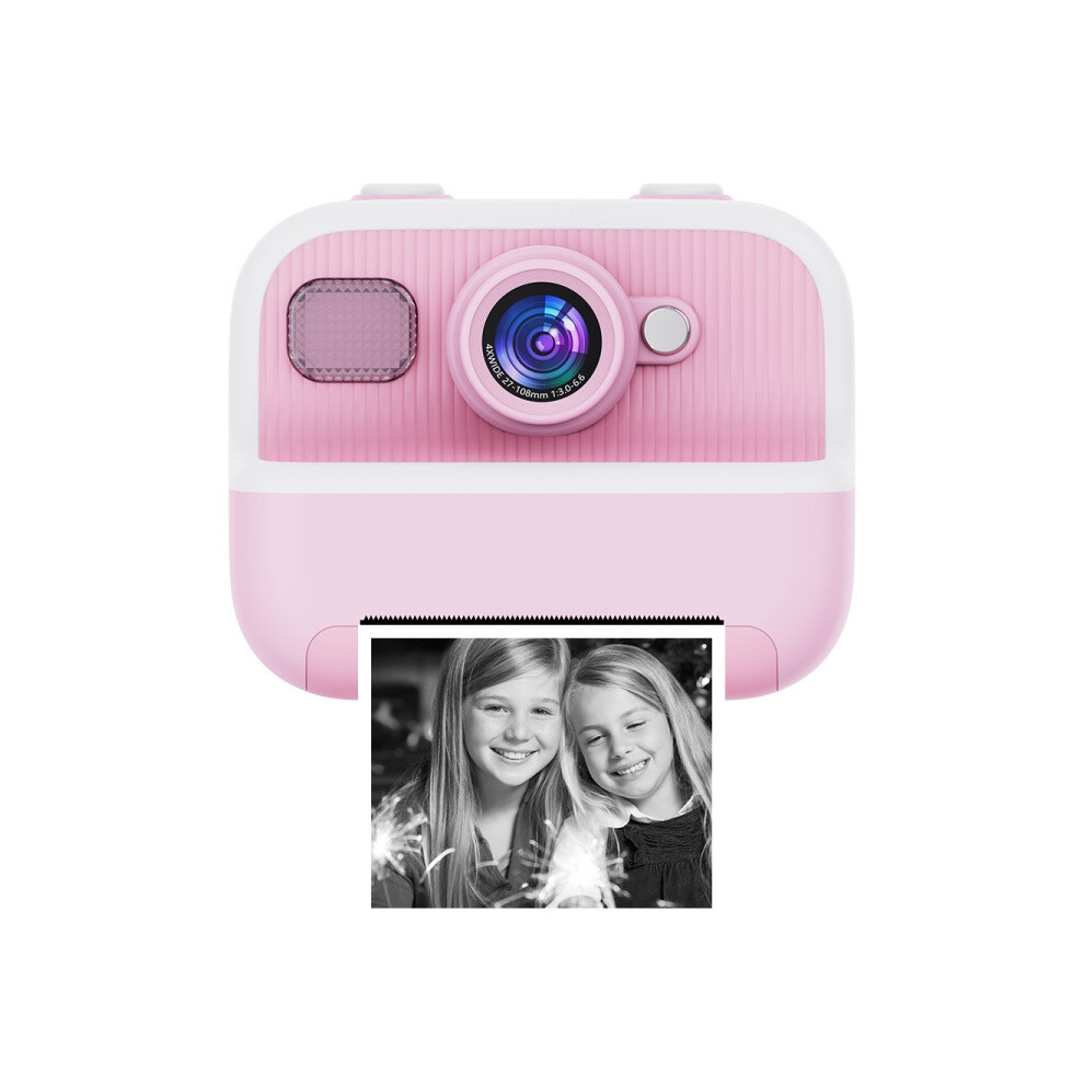 M8 2.4-Inch 1080P Hd 24Mp Dual-Camera Children's Thermal Printing Camera, Color: Pink_pink 3785934256804