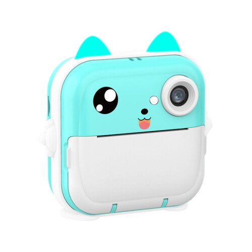 Mini thermal HD printer for children's instant digital cameras, specifications: blue standard._Standard Blue