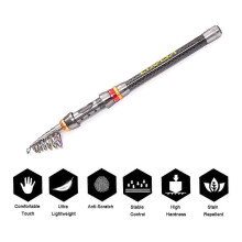 Telescopic Fishing Rod & Reel Kit with 100M Line, Lures, Bag