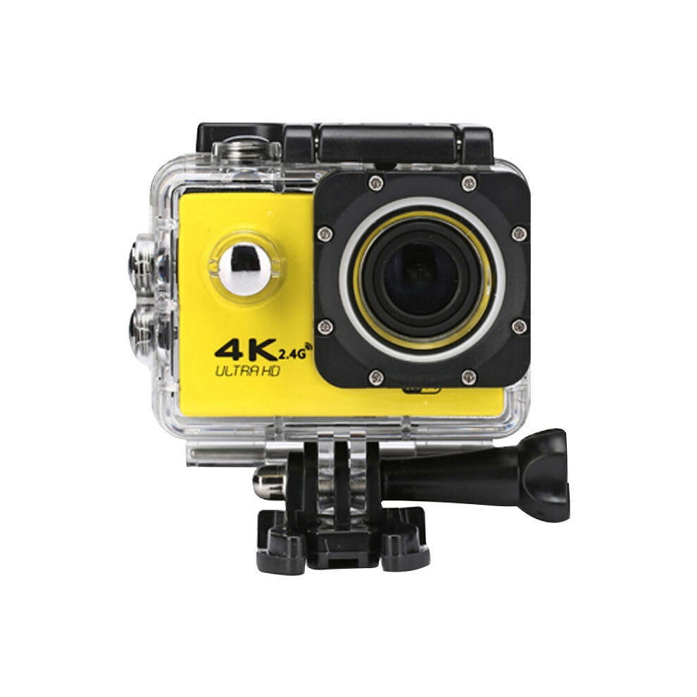Wifi Waterproof Action Camera, Cycling 4K Camera, Ultra-Diving 60Pfs Camera Helmet, Bicycle Cam, Underwater Sports 1080P Camera (Yellow)_ Yellow 3785934257023