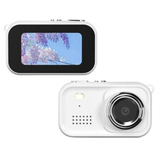 Minicámara digital Y10 con pantalla IPS de 1,47 pulgadas para niños (Blanco)_Blanco