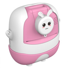 A19B 2.0-inch 720P HD Flip-Up Camera Cartoon Mini Digital Printing Camera for Kids (Pink)_Pink