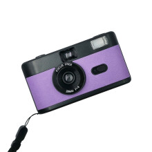 R2-FILM Retro Handmatige Herbruikbare Filmcamera voor Kinderen (Zwart en Paars)_Zwart + Paars
