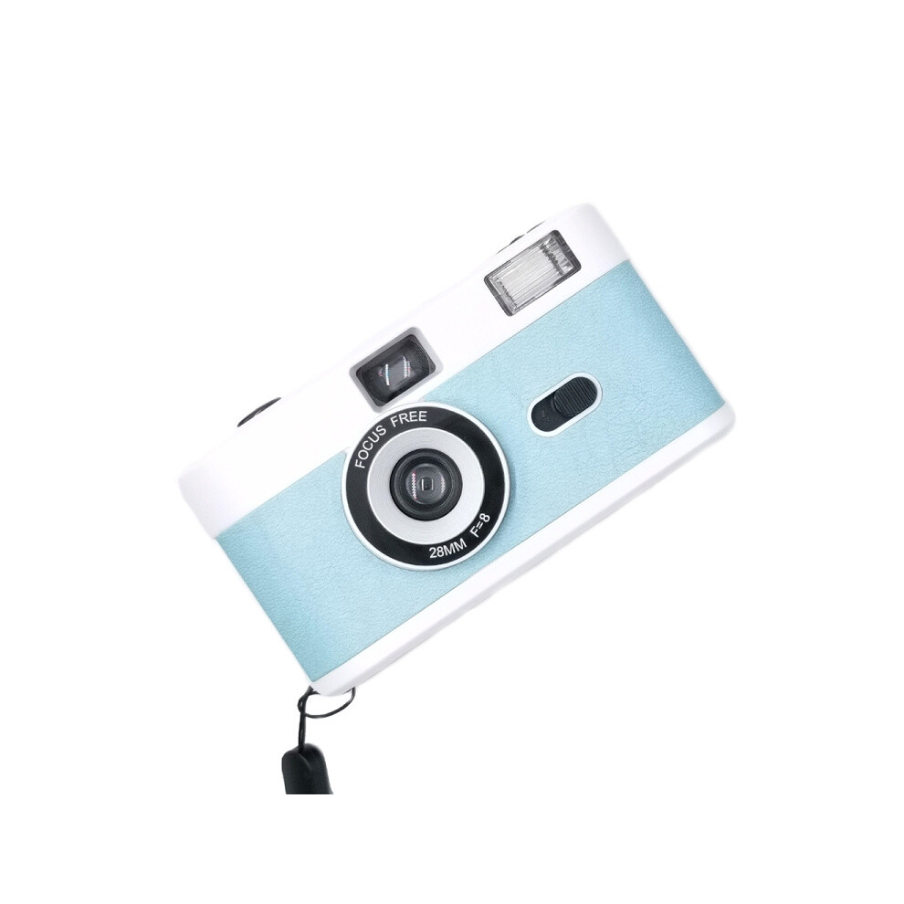 R2-Film Retro Manual Reusable Film Camera For Kids ( And Blue)_+ White/Blue 3598824159242