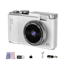 LK003 2.4-inch CCD Camera, Dual Lens, 1080P HD Video Recorder, Mini Digital Camera for Children (White)_LK003