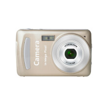 2.4-inch 16MP 720P Mini LSR Cam Digital Camera, Cute Cartoon Multi-functional Toy Camera for Kids and Babies (Gold)_gold