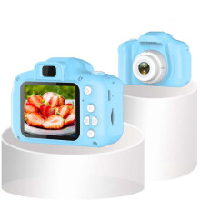 Cámara digital de alta definición de 8 megapíxeles para niños, cámara réflex portátil de juguete (azul)_8.0 MP