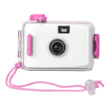 SUC4 Retro Film Camera, Easy-to-Use Point-and-Shoot Camera for Kids, 5-Meter Waterproof (Color: White)_yellow