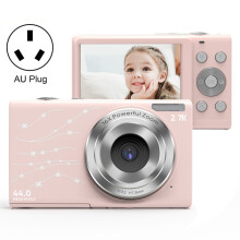 DC402 2.4-inch 44MP HD Digital Children's Camera/Camcorder, Australian Standard (Color: Pink)_AU Plug