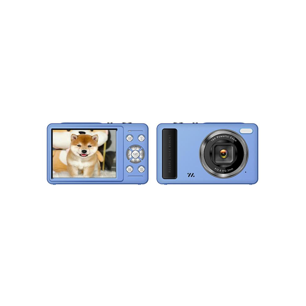 Dc15 2.4-Inch 18X Digital Zoom Camera, 4K Hd Video Recording, 64Mp Still Image Quality (Blue)_ Blue 4552314290913