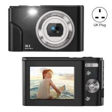 DC311 2.4-inch 36MP HD Digital Children's Camera/Camcorder, UK Standard (Color: Black)_DC311, UK Plug
