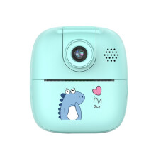 A18 High-Definition Printable Cartoon Digital Camera for Children with Rotatable Lens, Specifications: Blue_Blue