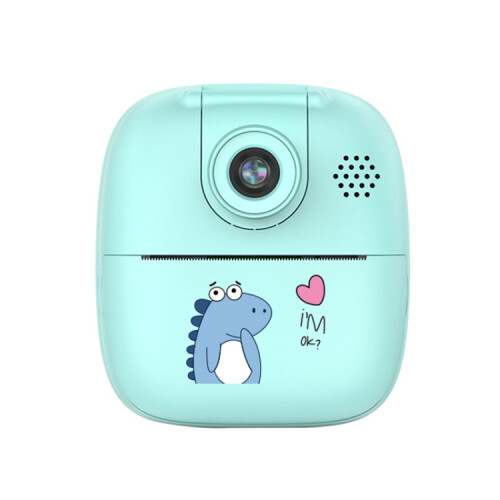 A18 High-Definition Printable Cartoon Digital Camera for Children with Rotatable Lens, Specifications: Blue_Blue
