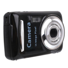 2.4-inch 16MP 720P Mini LSR Cam Digital Camera, Cute Cartoon Multi-functional Toy Camera for Kids and Babies (Black)_Black