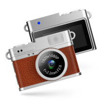 S150 0.96-inch IPS screen HD mini digital camera for kids (dark brown)_Dark Brown