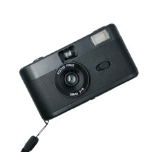 R2-FILM Retro Handmatige Herbruikbare Filmcamera voor Kinderen (Zwart met Zwart)_Zwart+Zwart