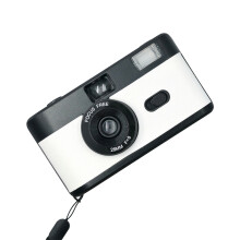 R2-FILM Retro Handmatige Herbruikbare Filmcamera voor Kinderen (Zwart-wit)_Zwart + Wit