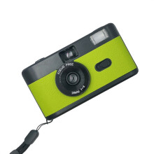 R2-FILM Retro Handmatige Herbruikbare Filmcamera voor Kinderen (Zwart met Grasgroen)_Zwart + Grasgroen