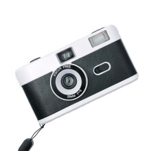 R2-FILM Retro Handmatige Herbruikbare Filmcamera voor Kinderen (Wit en Zwart)_Wit + Zwart