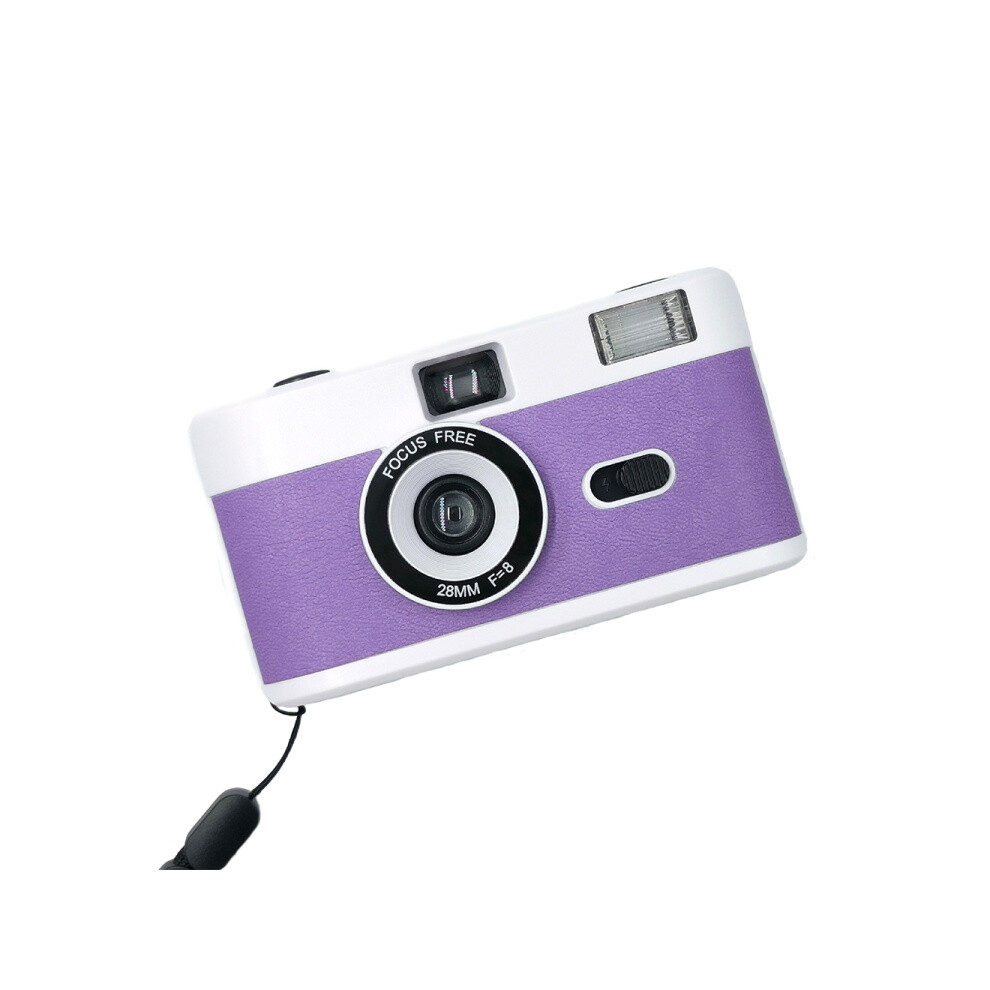 R2-Film Retro Manual Reusable Film Camera For Kids ( With Purple)_ + White/Purple 6902344727893